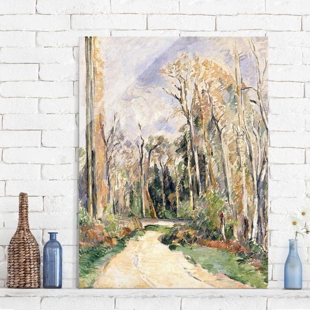 Quadri Impressionismo Paul Cézanne - Sentiero all'ingresso della foresta