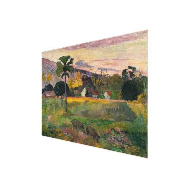 Quadri in vetro con paesaggio Paul Gauguin - Haere Mai (Vieni qui)