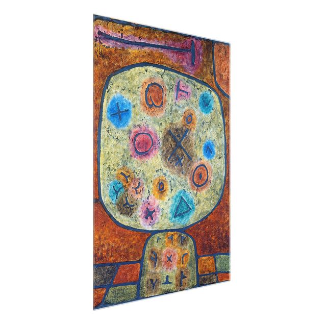 Quadri in vetro astratti Paul Klee - Fiori nella pietra