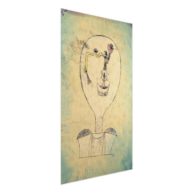 Quadri in vetro astratti Paul Klee - Il germoglio del sorriso