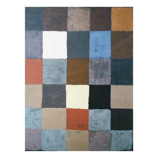 Quadri moderni per arredamento Paul Klee - Carta dei colori (su grigio)