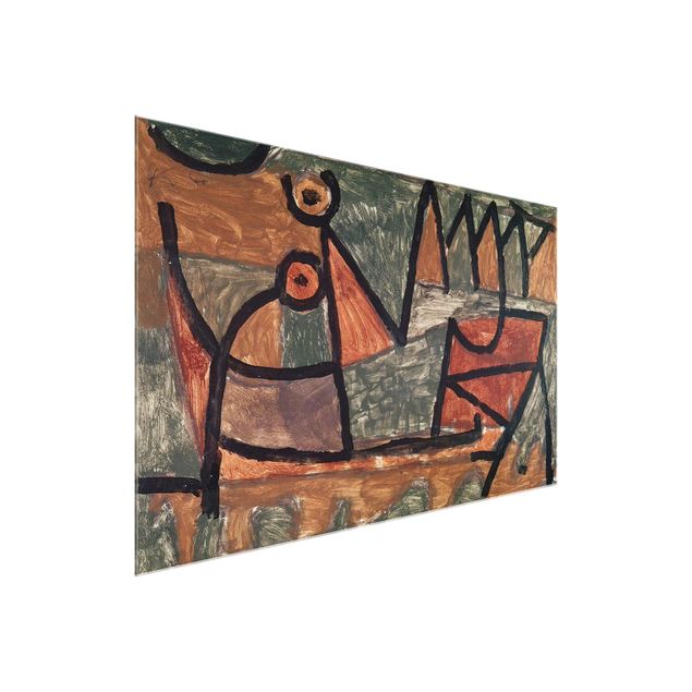 Quadri in vetro astratti Paul Klee - Sinistro viaggio in barca