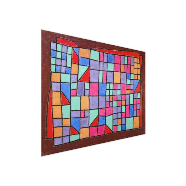 Quadri in vetro astratti Paul Klee - Facciata di vetro