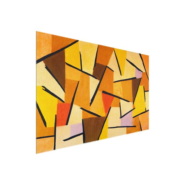 Quadri in vetro astratti Paul Klee - Lotta armonizzata