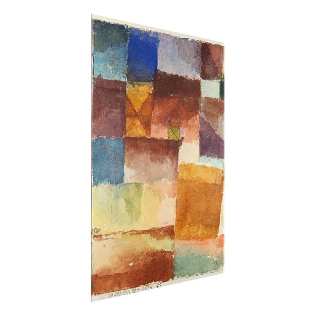 Quadri in vetro astratti Paul Klee - Nella terra desolata