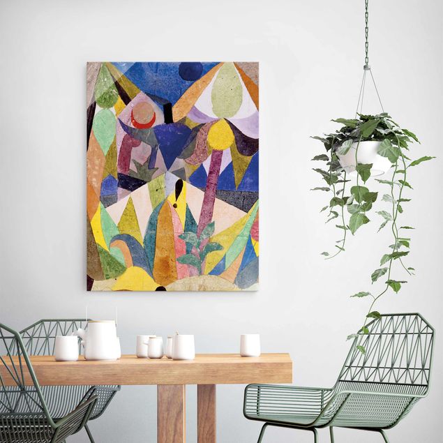 Stile artistico Paul Klee - Paesaggio mite tropicale