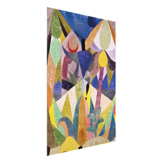 Quadri in vetro riproduzioni Paul Klee - Paesaggio mite tropicale