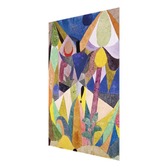 Quadri in vetro astratti Paul Klee - Paesaggio mite tropicale