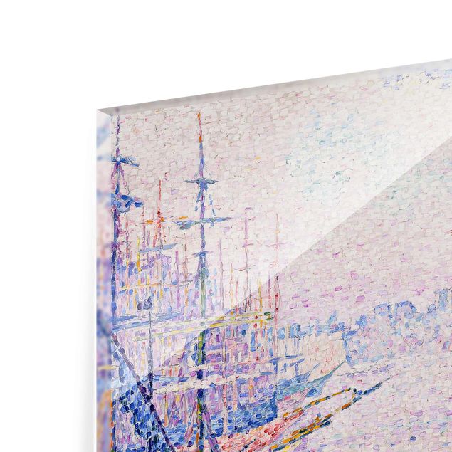Riproduzioni quadri famosi Paul Signac - Il porto di Marsiglia, nebbia mattutina