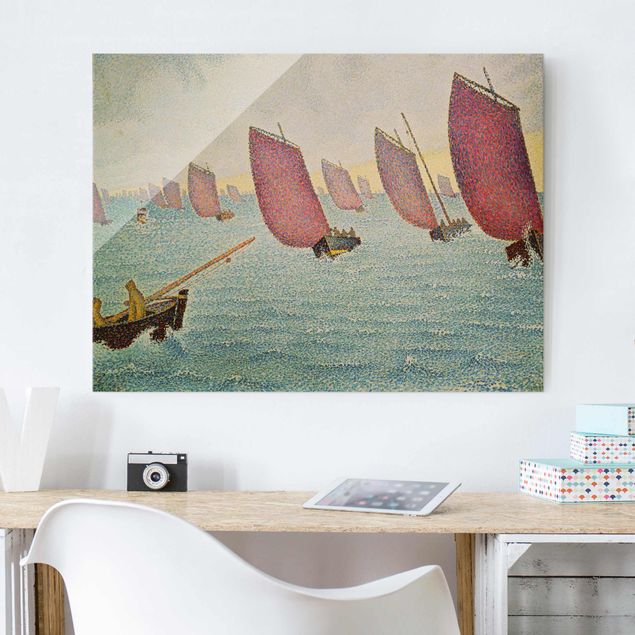 Post impressionismo quadri Paul Signac - La regata di Concarneau