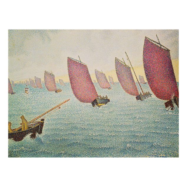 Quadri in vetro riproduzioni Paul Signac - La regata di Concarneau