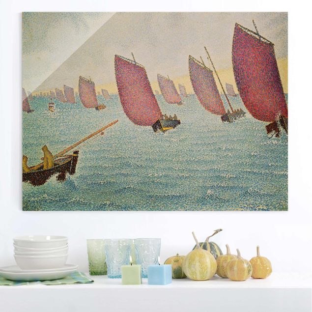 Puntinismo quadri famosi Paul Signac - La regata di Concarneau