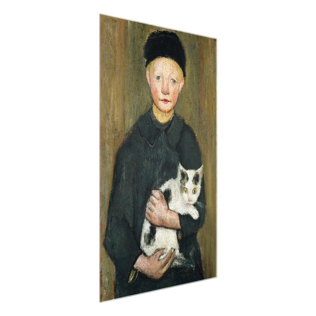 Quadro espressionismo Paula Modersohn-Becker - Ragazzo con gatto