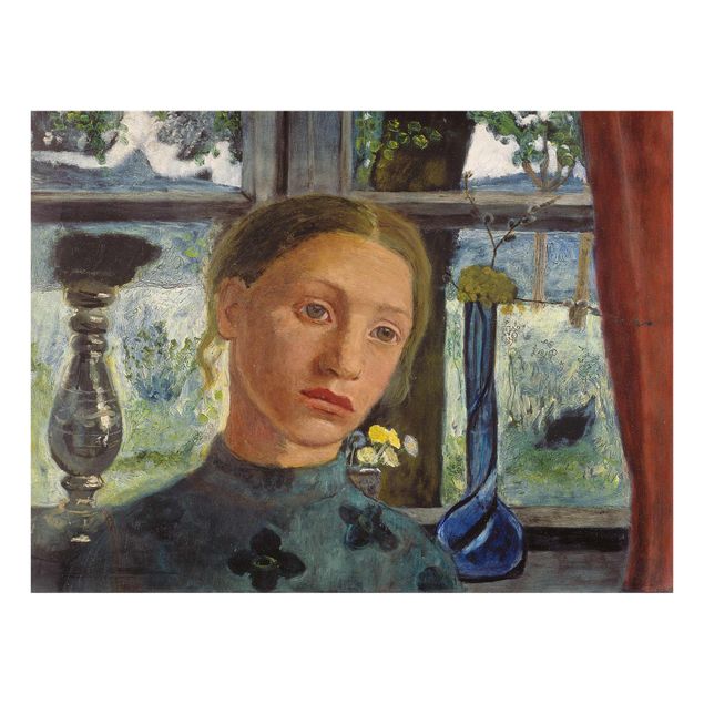 Quadro moderno Paula Modersohn-Becker - Testa di ragazza davanti alla finestra