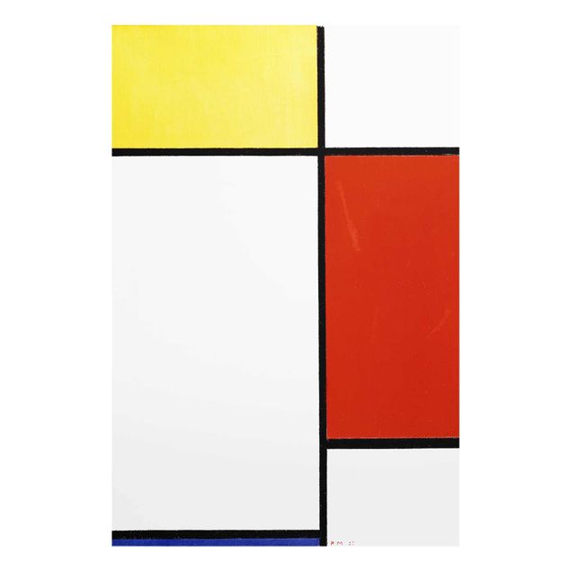 Quadri in vetro astratti Piet Mondrian - Composizione I