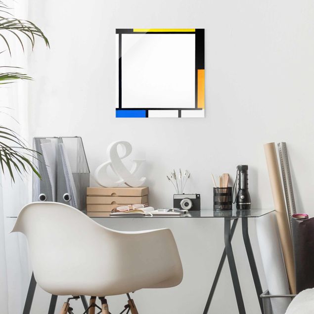 Quadri Impressionismo Piet Mondrian - Composizione III con rosso, giallo e blu