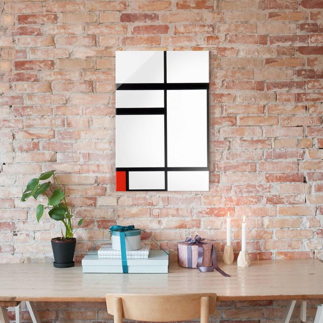 Correnti artistiche Piet Mondrian - Composizione con rosso, nero e bianco