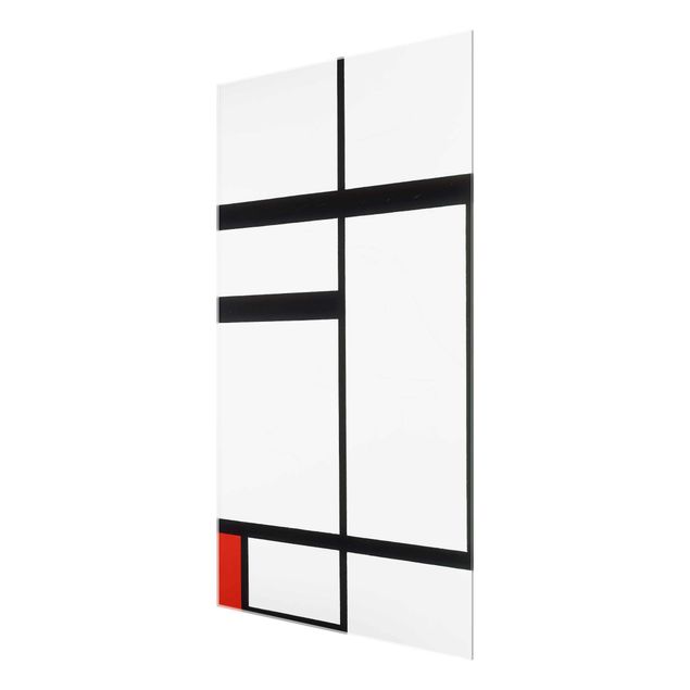 Quadri moderni   Piet Mondrian - Composizione con rosso, nero e bianco