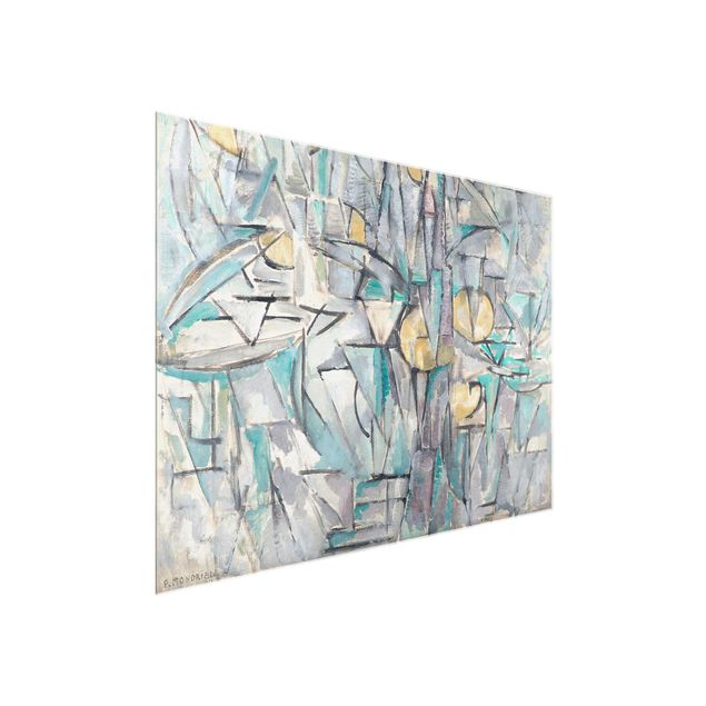 Quadri in vetro riproduzioni Piet Mondrian - Composizione X