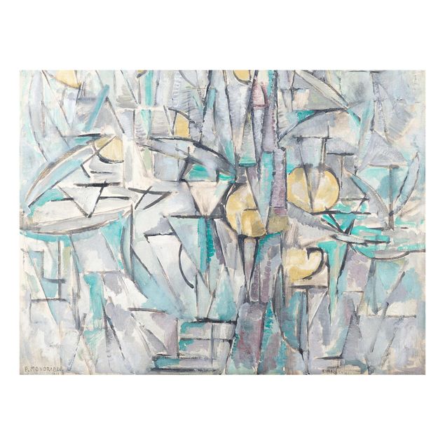 Quadri in vetro astratti Piet Mondrian - Composizione X