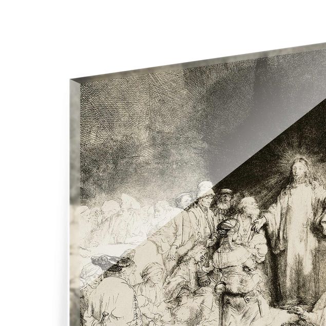Riproduzioni quadri Rembrandt van Rijn - Cristo che guarisce i malati. I cento fiorini