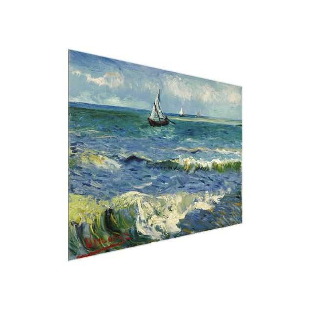 Stampe quadri famosi Vincent Van Gogh - Paesaggio marino vicino a Les Saintes-Maries-De-La-Mer