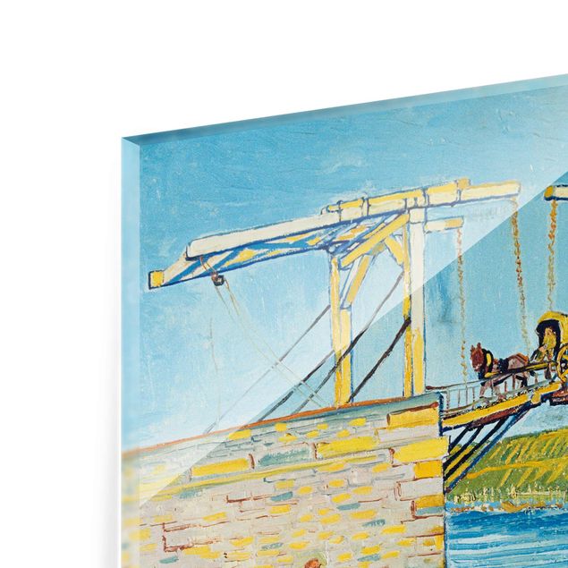 Quadri moderni   Vincent van Gogh - Il ponte levatoio di Arles con un gruppo di lavandaie