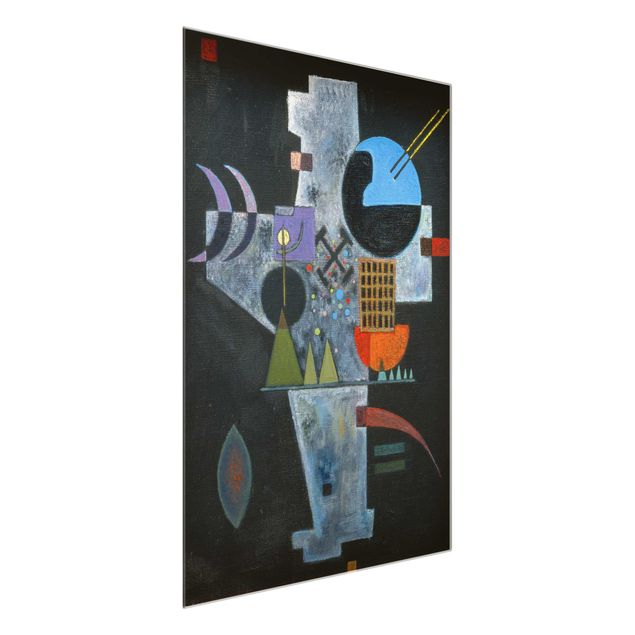 Quadri in vetro riproduzioni Wassily Kandinsky - Forma a croce