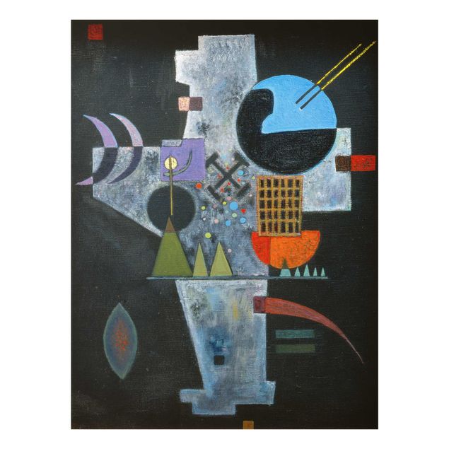 Quadri in vetro astratti Wassily Kandinsky - Forma a croce