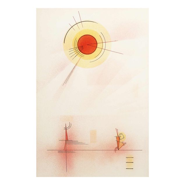 Quadri in vetro astratti Wassily Kandinsky - I raggi