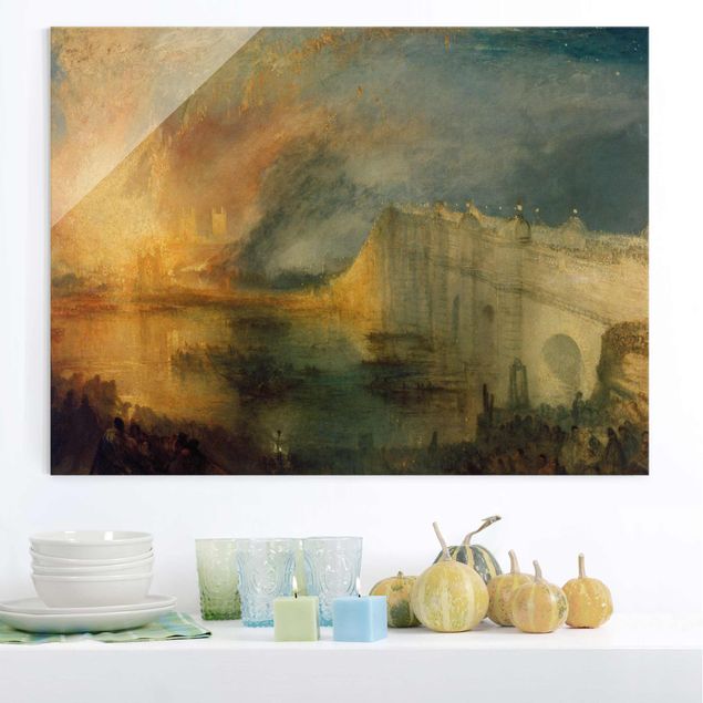 Romanticismo quadri William Turner - L'incendio delle case dei Lord e dei Comuni