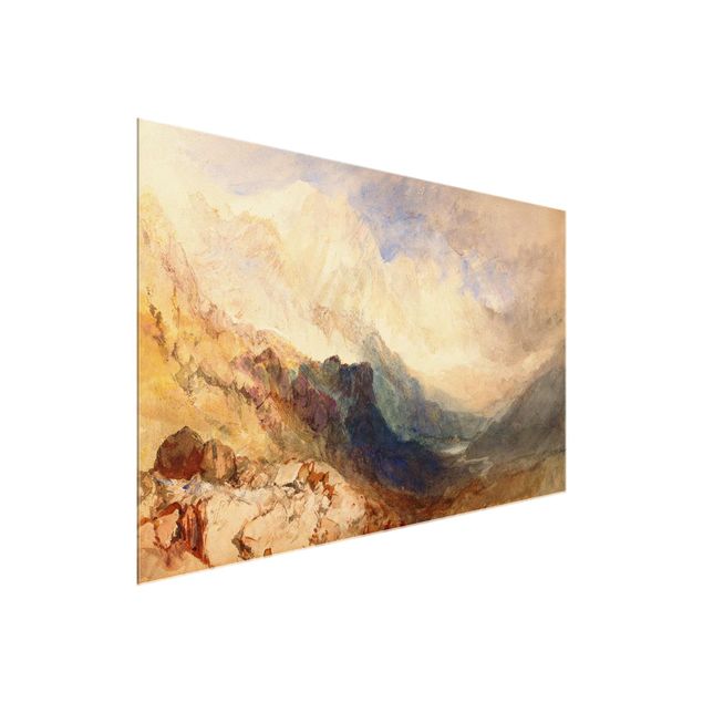 Quadri paesaggistici William Turner - Veduta lungo una valle alpina, forse la Val d'Aosta