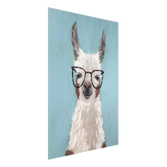 Quadri animali Lama con occhiali II