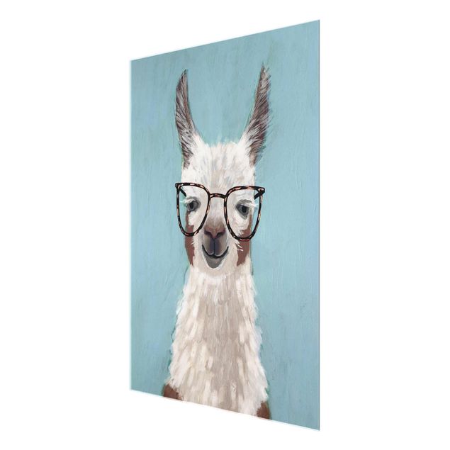 Stampe Lama con occhiali II