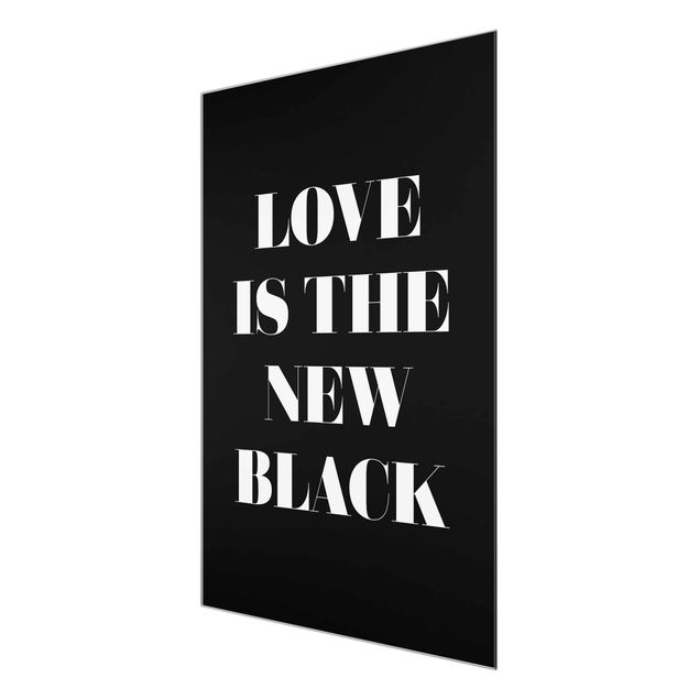 Magnettafel Glas L'amore è il nuovo nero