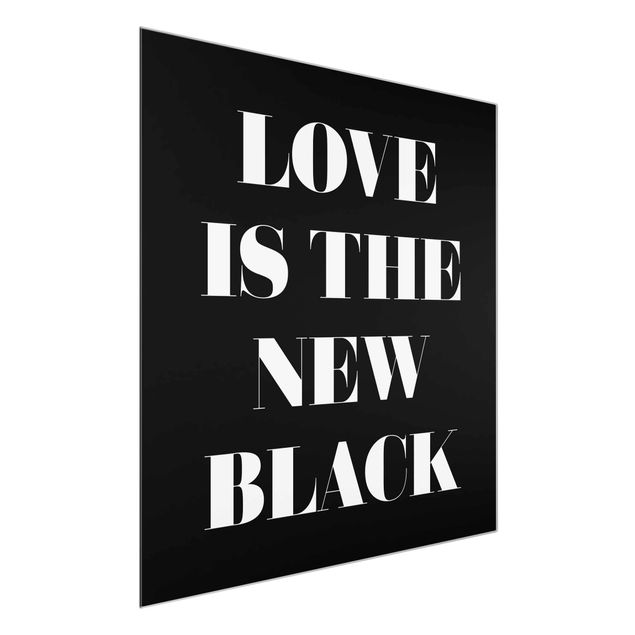 Quadro nero L'amore è il nuovo nero