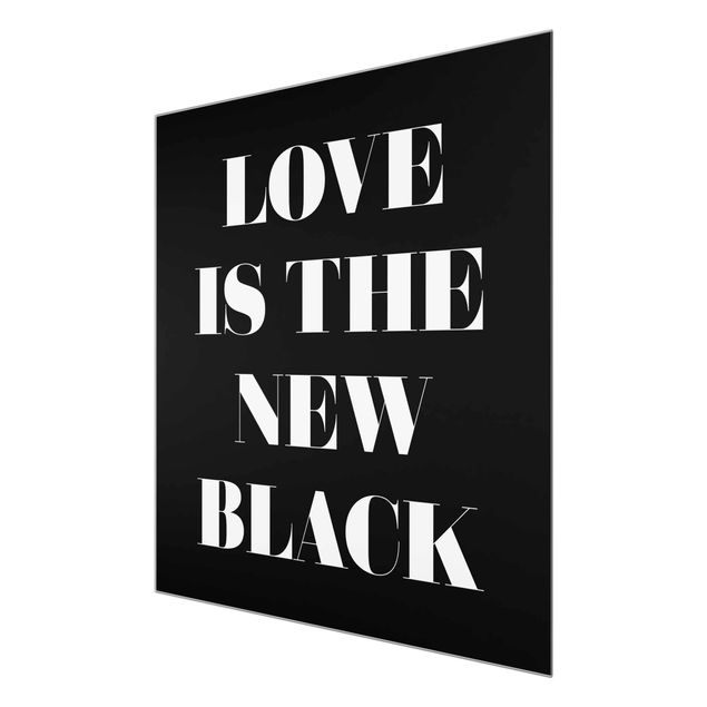 Glas Magnettafel L'amore è il nuovo nero