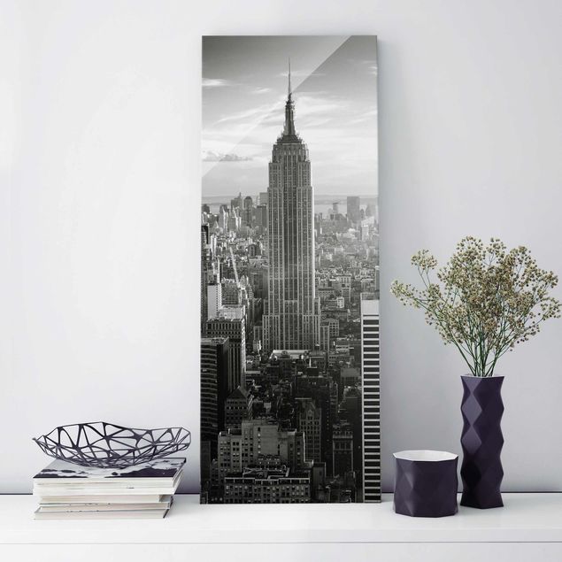 Quadri in vetro New York Skyline di Manhattan