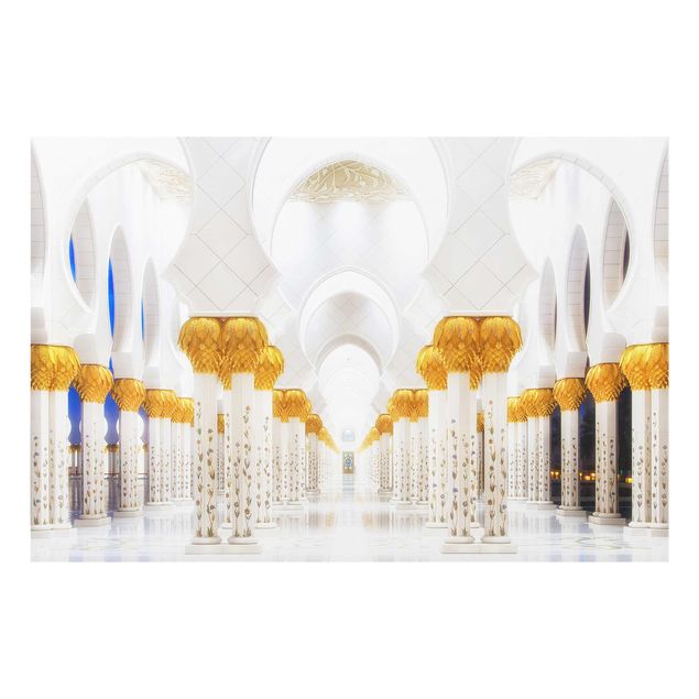 Glas Magnettafel Moschea in oro