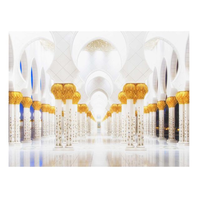 Magnettafel Glas Moschea in oro