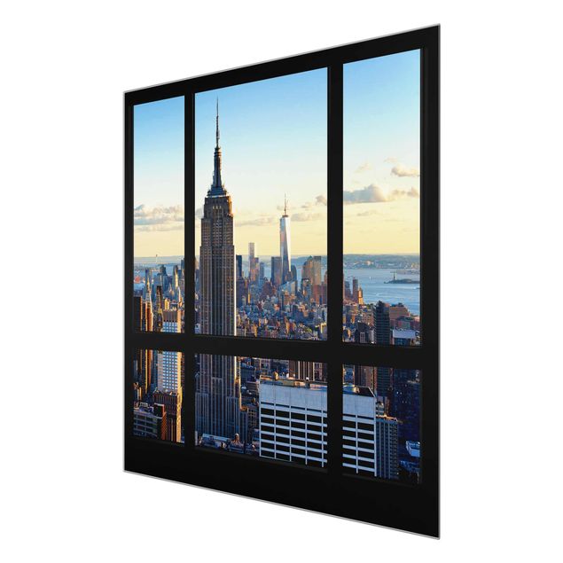 Stampe Finestra di New York vista sull'Empire State Building