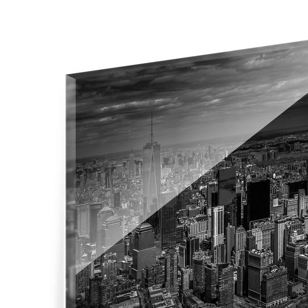 Glas Magnetboard New York - Manhattan dall'alto