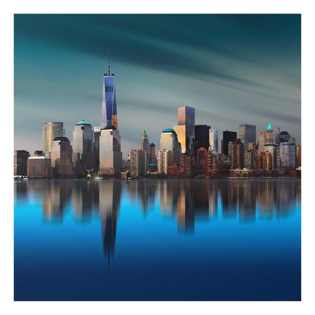 Quadro città New York - Centro del commercio mondiale