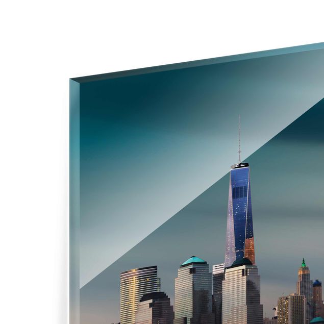 Magnettafel Glas New York - Centro del commercio mondiale