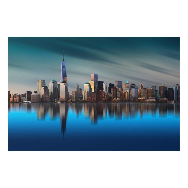 Quadri skyline  New York - Centro del commercio mondiale