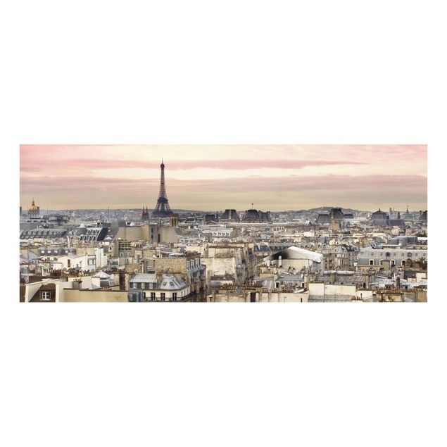 Quadri skyline  Parigi da vicino