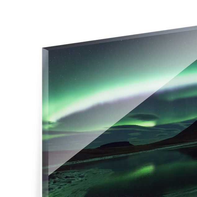 Quadro natura L'aurora boreale in Islanda