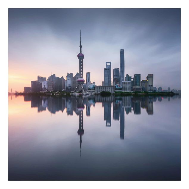 Stampe Shanghai Skyline di mattina umore