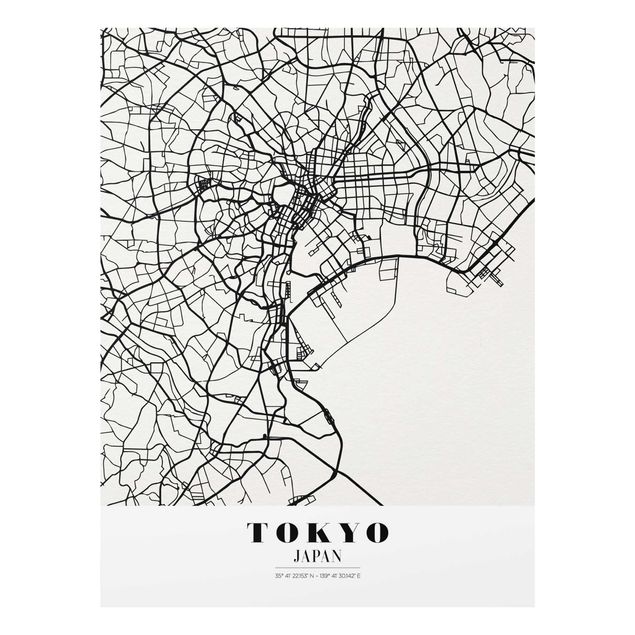 Quadri Mappa di Tokyo - Classica