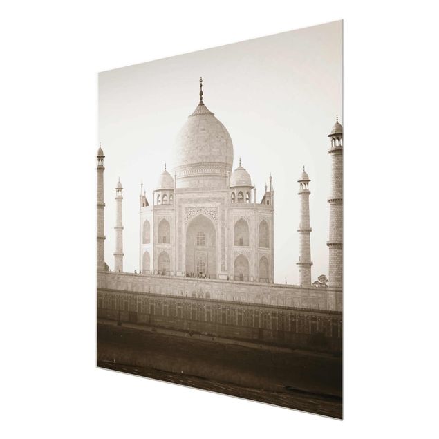 Quadro in vetro - Taj Mahal - Quadrato 1:1
